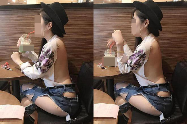 Gái xinh Hà Nội gây sốc khi đi tung tăng khắp siêu thị trong bộ dạng 'trên có áo, dưới để không' - 3
