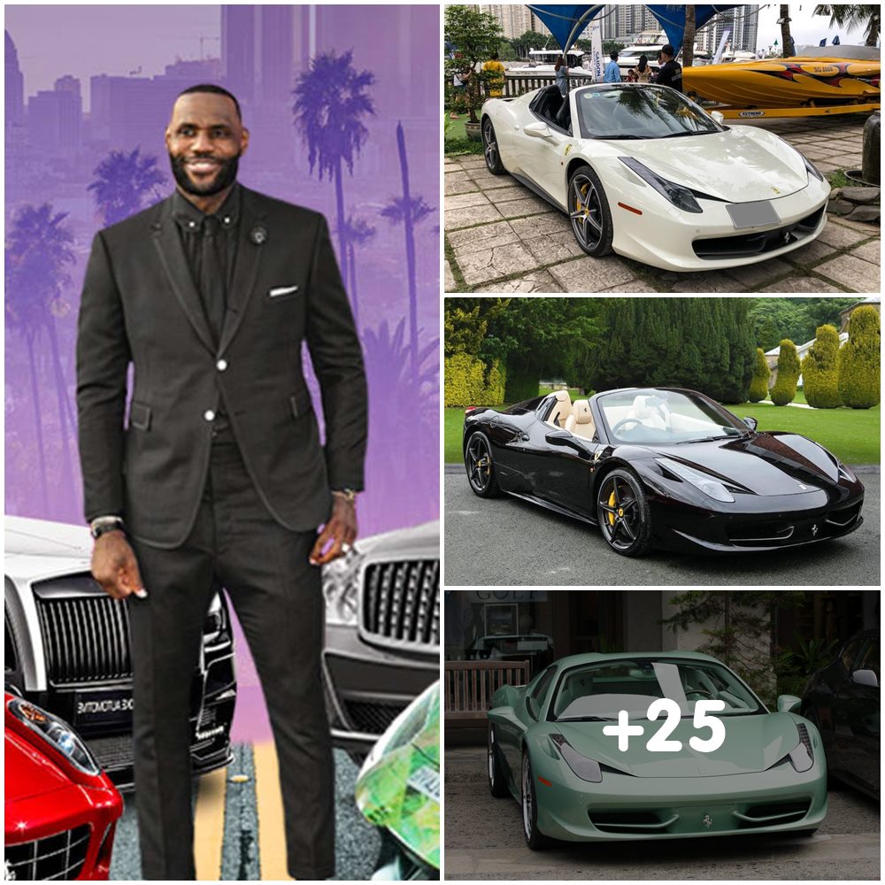 Elegant driving: LeBron James’s $1 million Ferrari F430 Spider, the ...