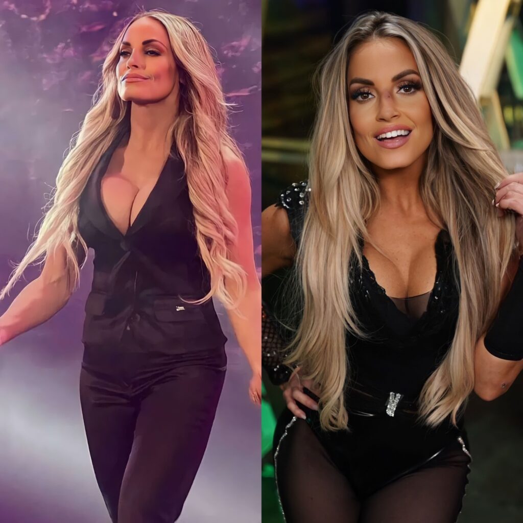 Recently drafted WWE Superstar helps Trish Stratus get ready for RAW