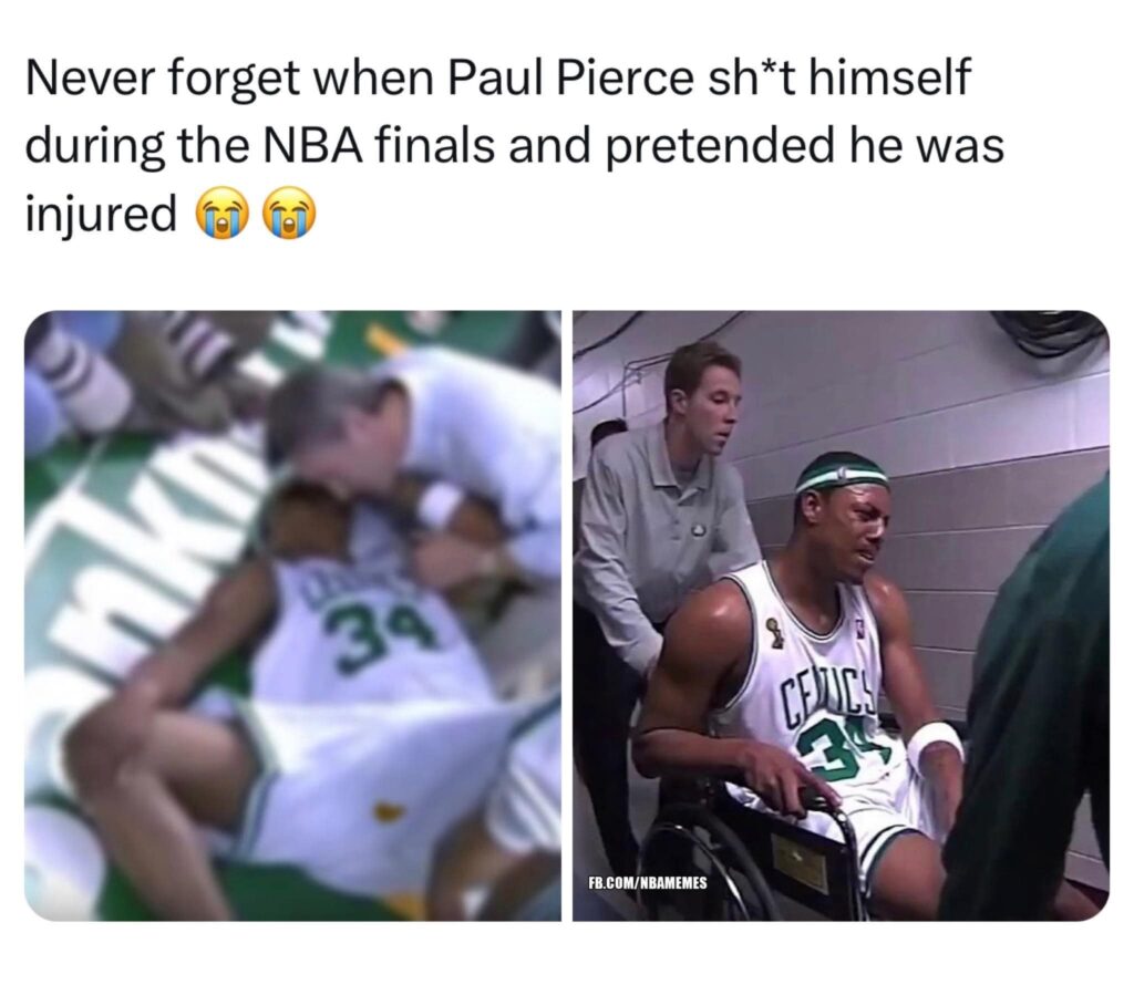 Paul Pierce reveals truth about pooping his pants during the finals - News